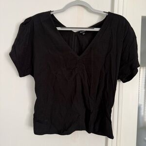 Madewell V-Neck Dotted Blouse